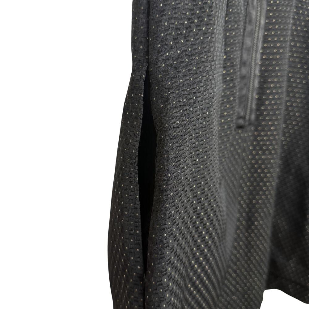 Madewell Lowlight Shimmer Dot Fit & Flare Mini Dress Sz 0 Black Gold Sleeveless - Picture 8 of 13